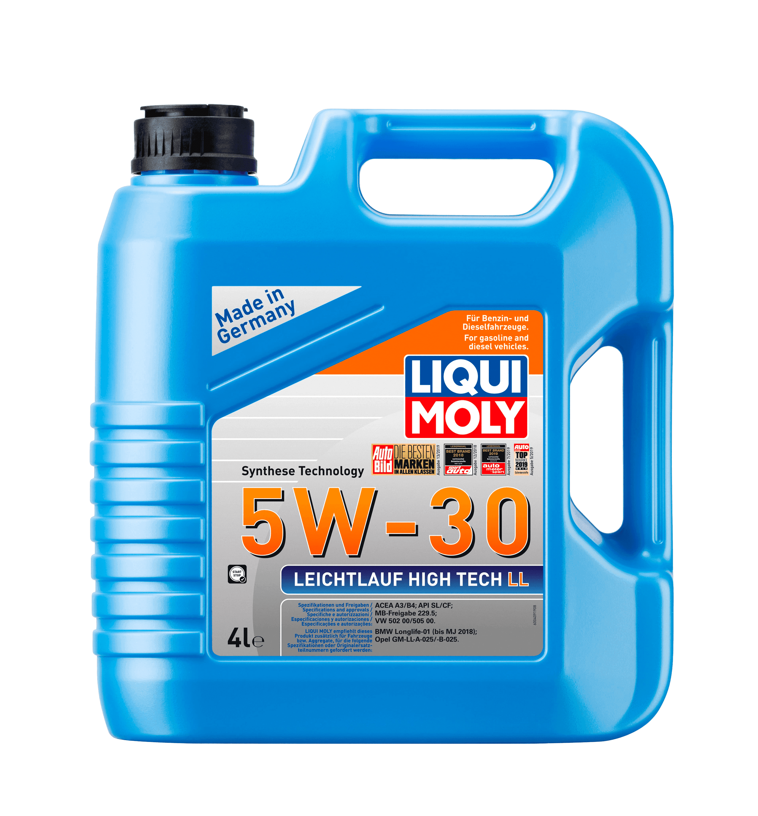 Моторное масло Liqui Moly Leichtlauf High Tech LL 5W-30, 4л